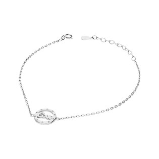 Bransoleta srebrna napis LOVE w kółku/rolo nr. A0 038 LOVE w kółku próba 925