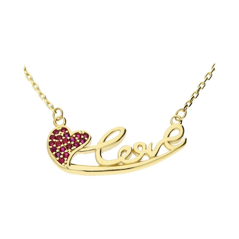 Naszyjnik love+serce nr GS Y-X2N192928 próba 585