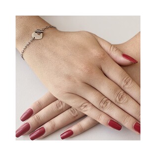 Bransoleta srebrna z sercem/anker RT BR23797 pRóba 925