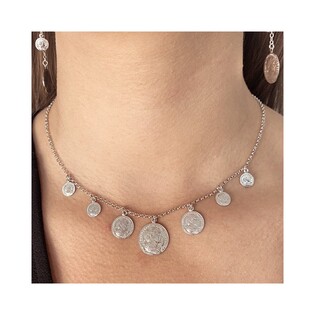 Naszyjnik monety na Rolo 1+2+4/Rolo RT CL22019 ROD próba 925