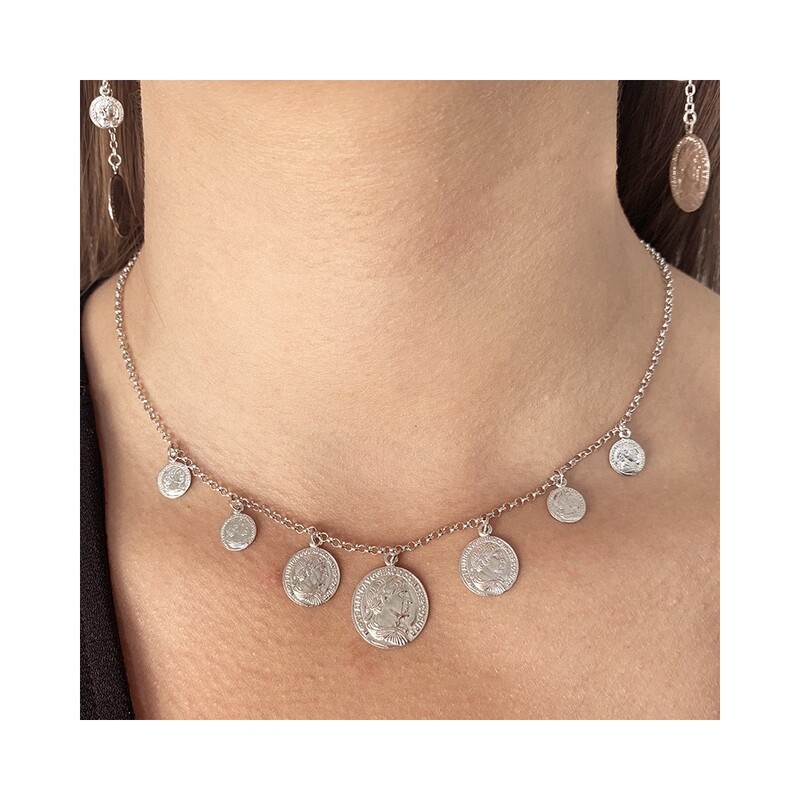 Naszyjnik monety na Rolo 1+2+4/Rolo RT CL22019 ROD próba 925