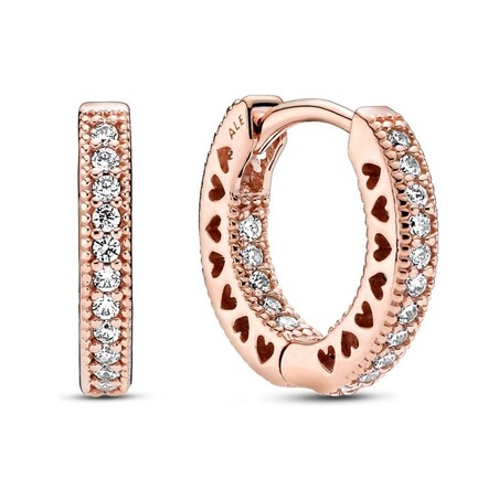 Kolczyki Pandora platerowany 14k różowym złotem PE 286317C01