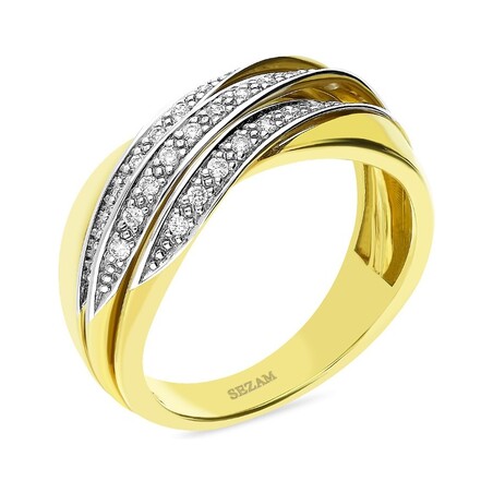 Pierścionek zaręczynowy z diamentami DUBAJ nr. BU 536710 próba 375