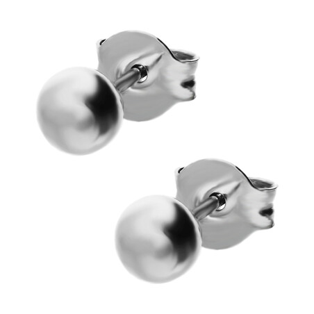 Kolczyki srebrne kulki 5mm/sztyft nr NI KULKA-5mm próba 925