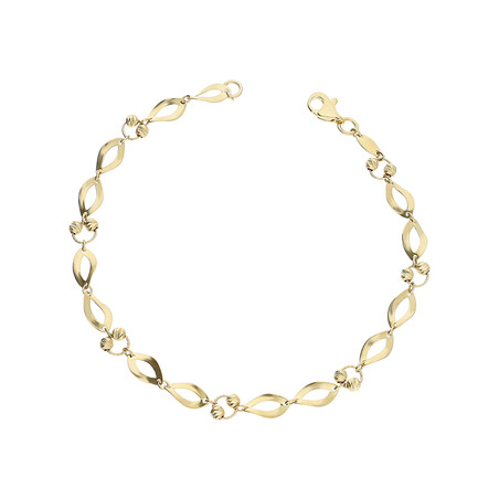 Złota Bransoletka Łezki Skręcane pr. 375 - JubilerSezam.pl