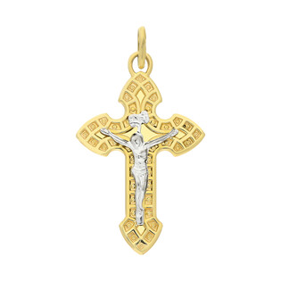 Krzyżyk złoty z wizerunkiem Pana Jezusa nr CB C-598 próba 585