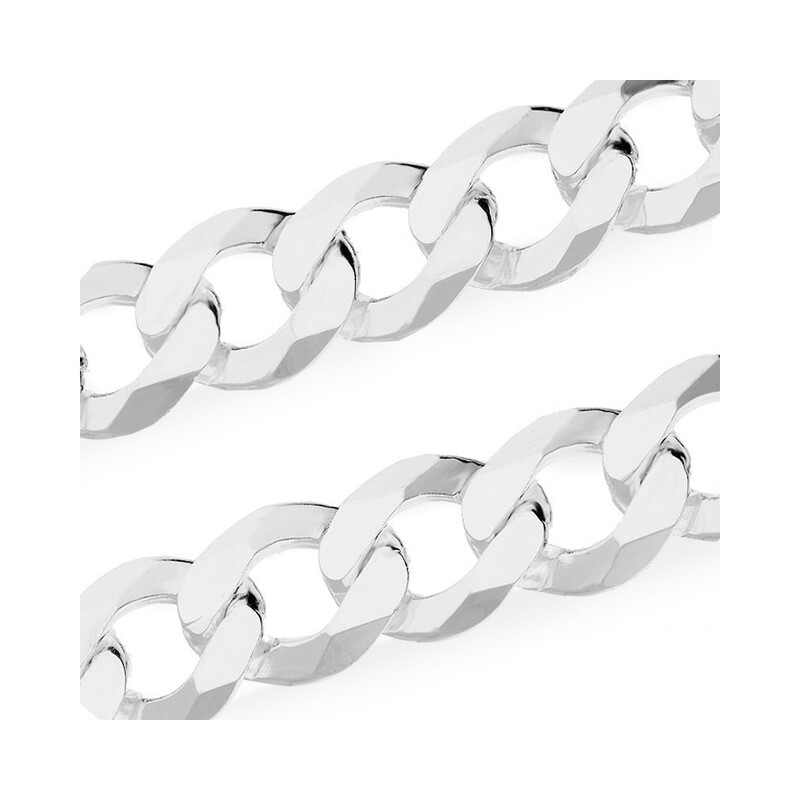 Łańcuszek męski srerbny pancerka 1,5 cm