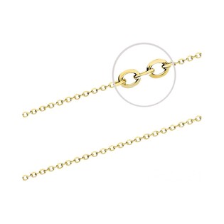 Złoty łańcuszek damski rolo pr. 375 - JubilerSezam.pl