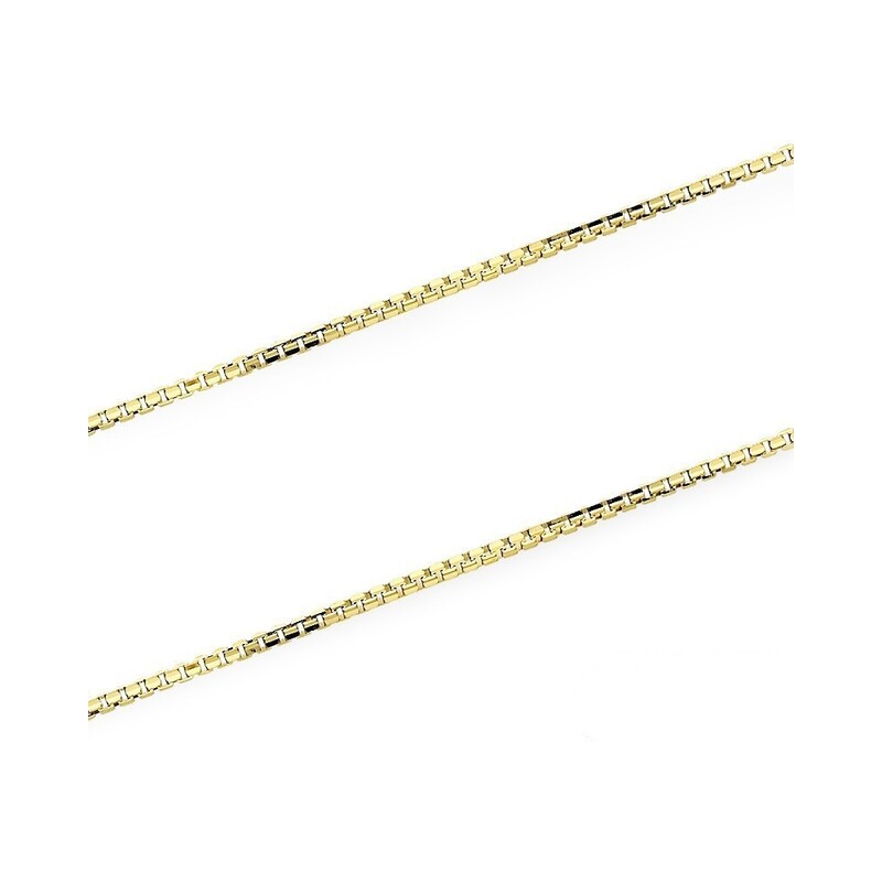 Łańcuszek złoty kostka próba 585