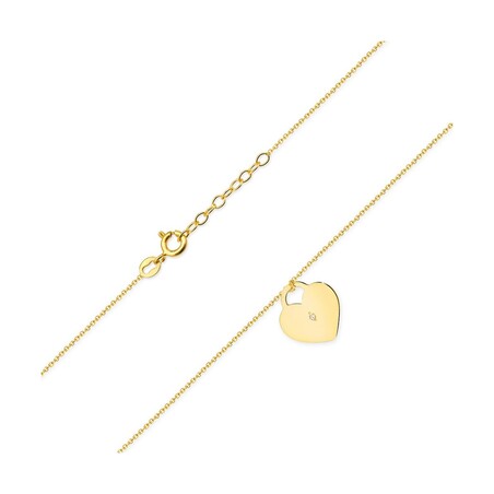 Naszyjnik złoty Happy Diamond serce z diamentem BE C-015
