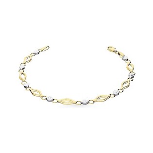 Bransoleta złota dwa kolory nr AR XXDCOSB201737-YW Au 585