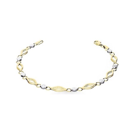 Bransoleta złota dwa kolory nr AR XXDCOSB201737-YW Au 585