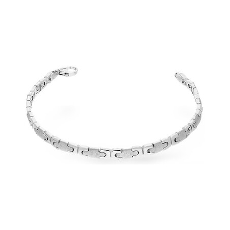 Bransoleta srebrna stampato satynowana OL RB24000 próba 925