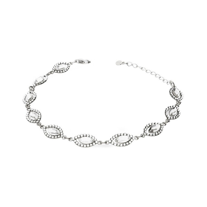 Bransoleta srebrna GRACE z kryształami Swarovski RD 3 741-1 crystal próba 925