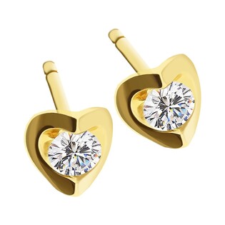 Kolczyki złote z diamentami nr RQ 2038ME