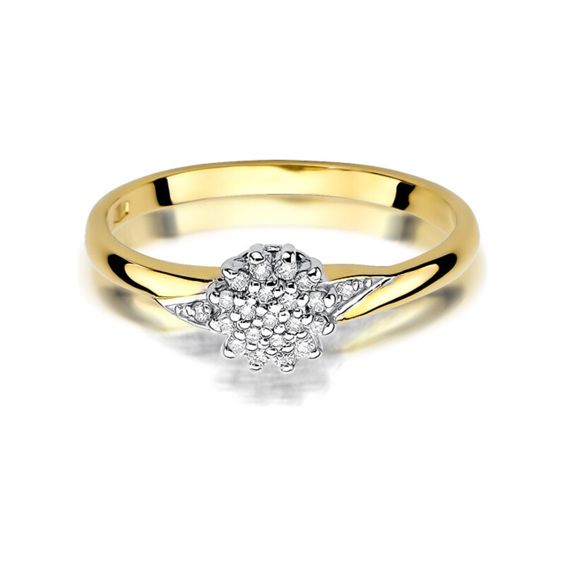 Pierścionek zaręczynowy z diamentami BRIDELL BE W-419 próba 585 BRIDELL