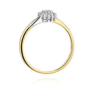 Pierścionek zaręczynowy z diamentami BRIDELL BE W-419 próba 585 BRIDELL