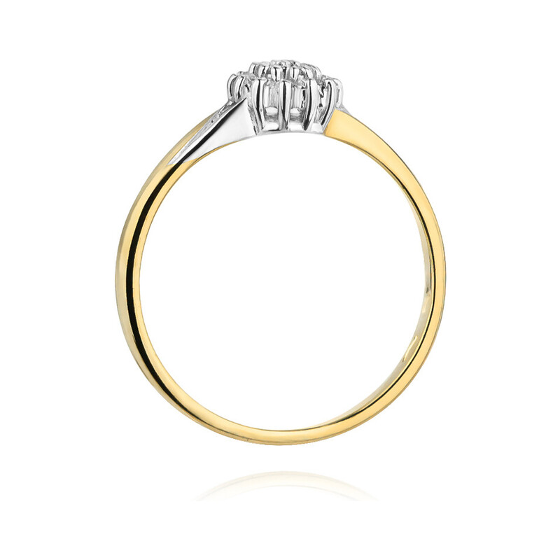 Pierścionek zaręczynowy z diamentami BRIDELL BE W-419 próba 585 BRIDELL