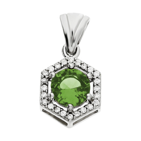 Komplet srebrny zultanit w kształcie ośmiokąta nr SR Z5 próba 925