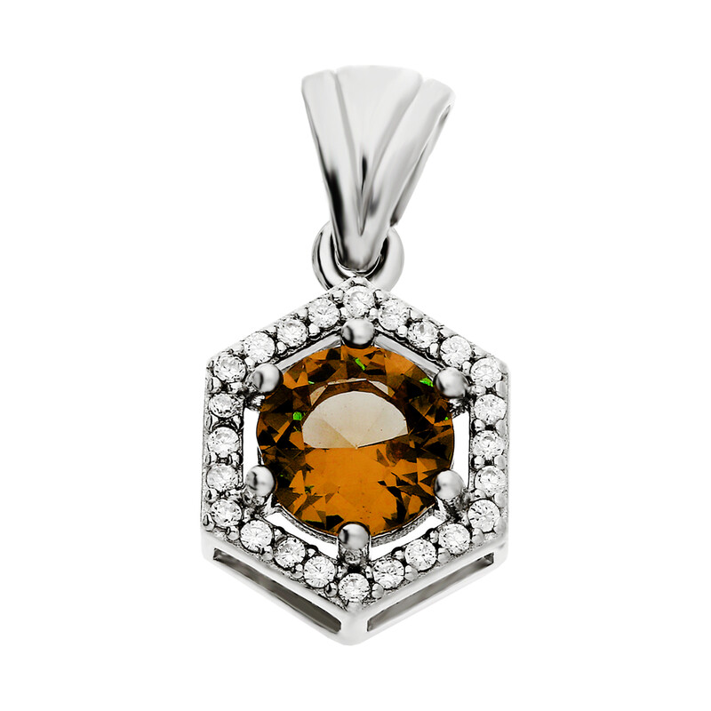 Komplet srebrny zultanit w kształcie ośmiokąta nr SR Z5 próba 925