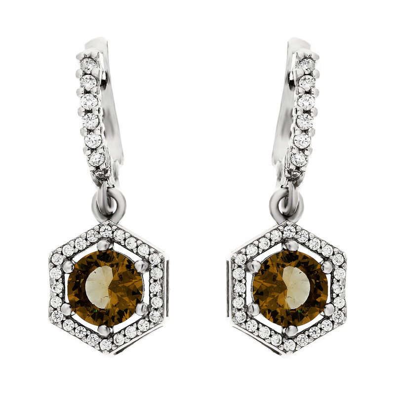 Komplet srebrny zultanit w kształcie ośmiokąta nr SR Z5 próba 925