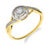 Pierścionek zaręczynowy z diamentami MIRAGE nr NF JRI-971 próba 585