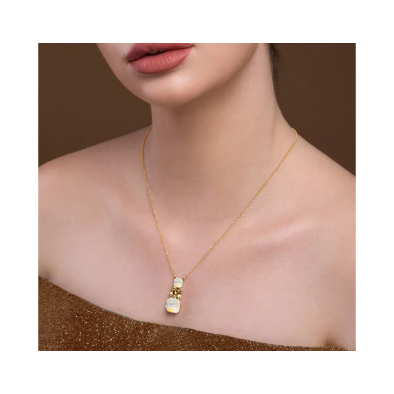 Naszyjnik srebrny pozłacany SPARK Imperial CQ NTG44803LGDGS próba 925