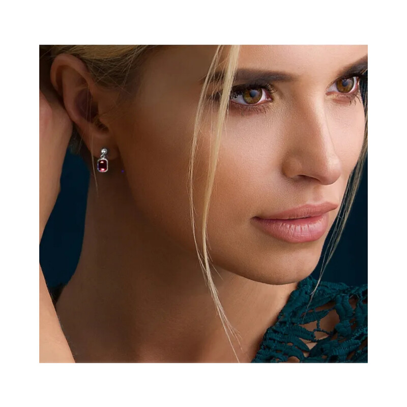 Kolczyki srebrne SPARK z kryształami Swarovskiego Royal CQ KC26028SC próba 925