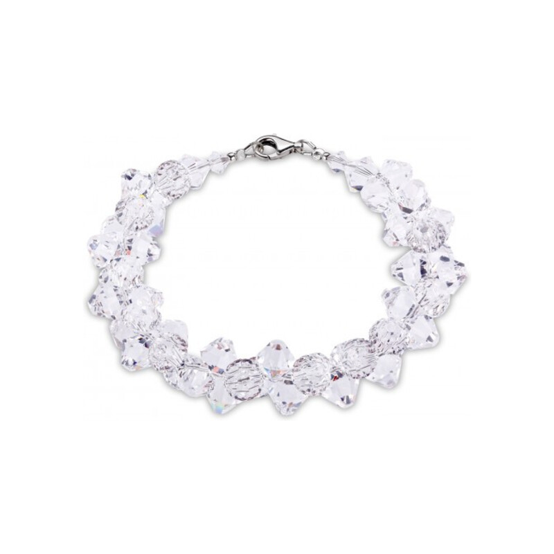 Srebrna Bransoletka Spark Bicone Swarovski pr. 925 - JubilerSezam.pl