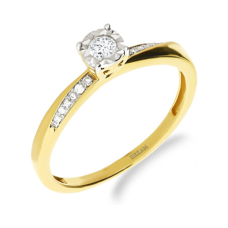 Pierścionek zaręczynowy z diamentem nr NF JRI-734 próba 585