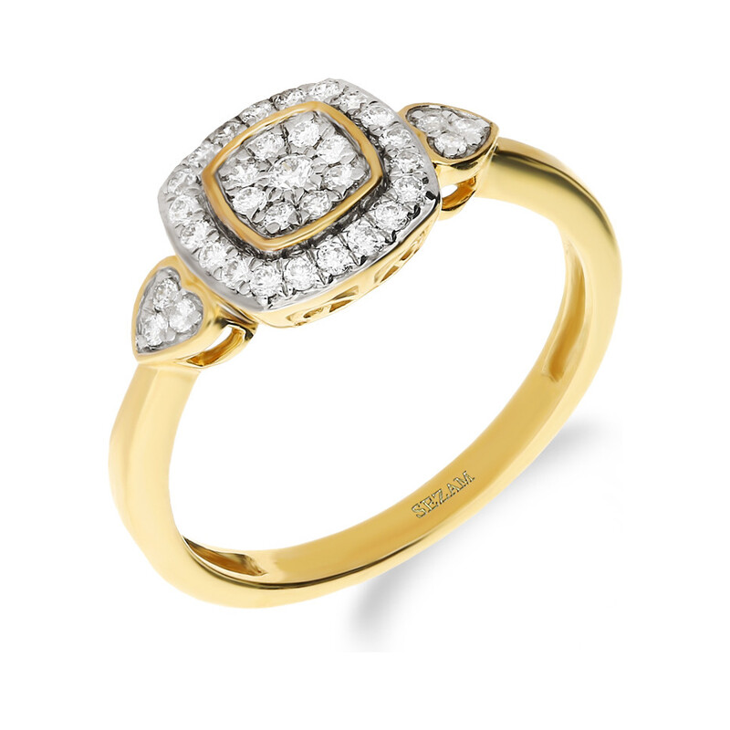 Pierścionek zaręczynowy z diamentem nr NF JRI-990 próba 375