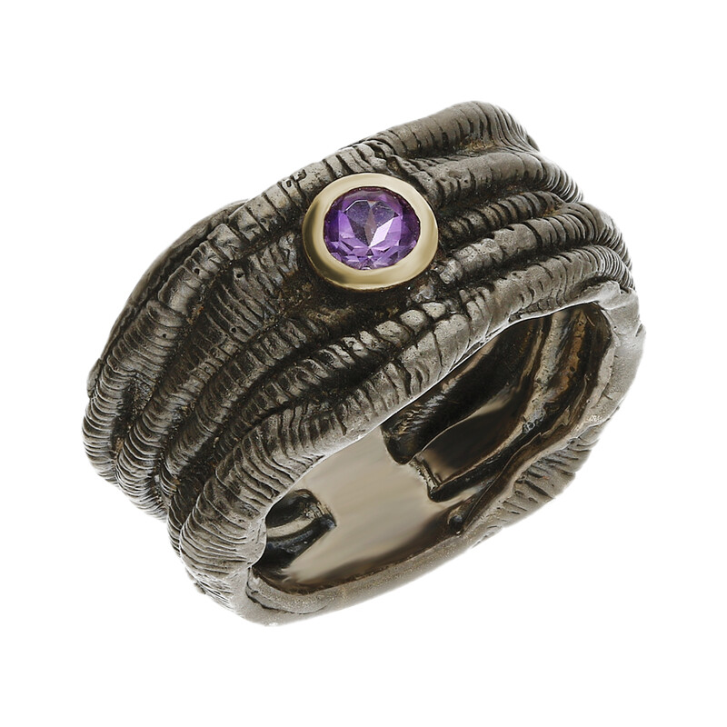 Pierścionek srebrny z ametystem ARTIS G.KABIRSKI GA R1098 AMETYST próba 925