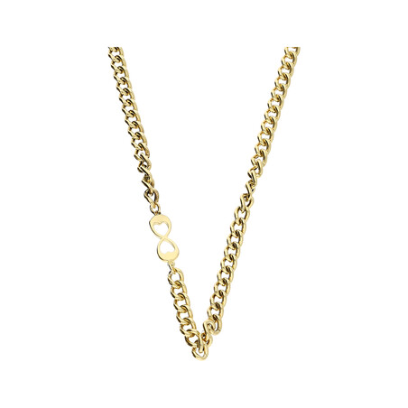 Naszyjnik infinity z wyciętymi sercami PW NI519-1 próba 925