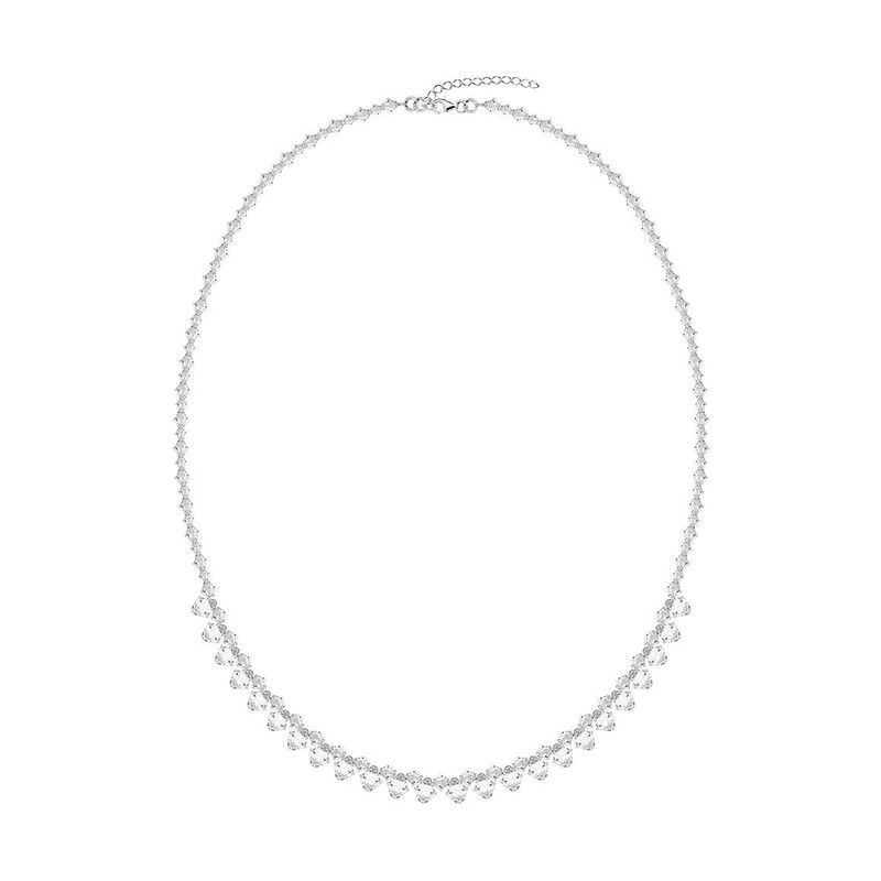 Naszyjnik srebrny GRACE z kryształami Swarovskiego RD 2 375-1 próba 925