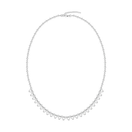 Naszyjnik srebrny GRACE z kryształami Swarovskiego RD 2 375-1 próba 925