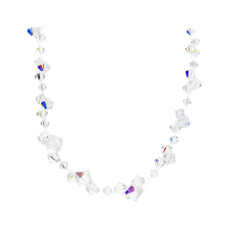 Naszyjnik srebrny GRACE z kryształami RD 461-1 próba 925 Sezam - 1