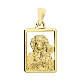 Medalik złoty z wizerunkiem Matki Boskiej Częstochowskiej nr CB SF12