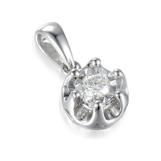 Zawieszka z diamentem Flower nr AW 55114 YW złoto 14 karat