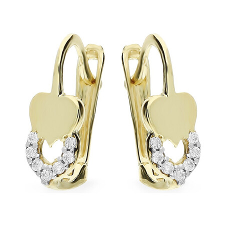 Kolczyki złote dla dziewczynki nr MZ T5-E-CK1010-CZ  Au 585 Sezam - 2