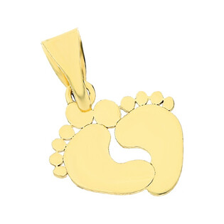 Zawieszka stópki blask ze złota 585