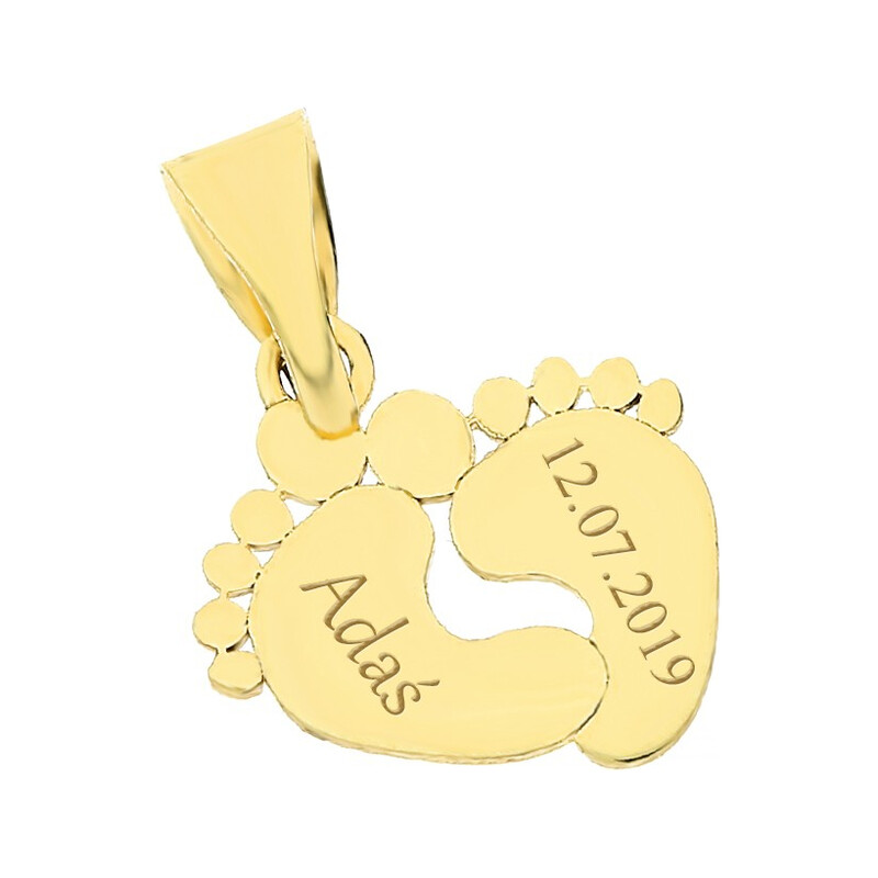 Zawieszka stópki blask OS 129-L131 próba 585 Sezam - 1