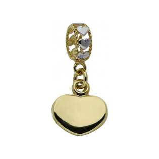 Zawieszka damska złota beads serce numer AR 200358-YW-2.5mm GS Au 333 Sezam - 1