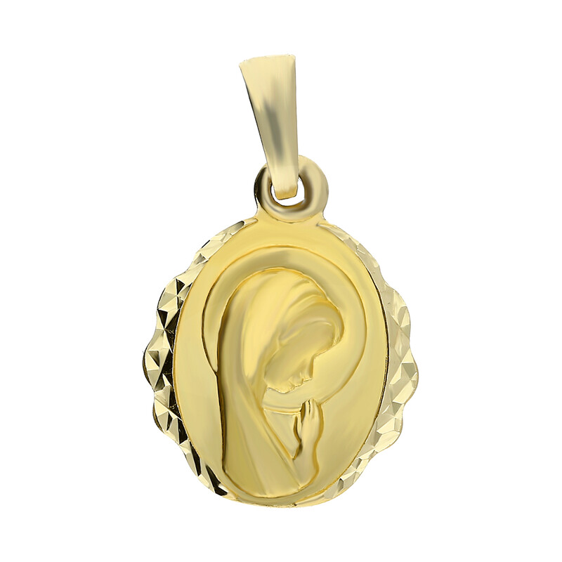 Medalik MB główka Modląca owal DJ075 próba 585