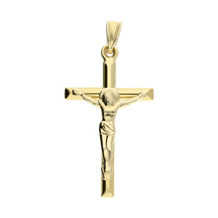 Krzyżyk złoty z wizerunkiem AR XXSTP10434 próba 585