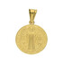 Medalik złoty Swięty benedyktyński nr. OS 96-5420 Au 585 Sezam - 1
