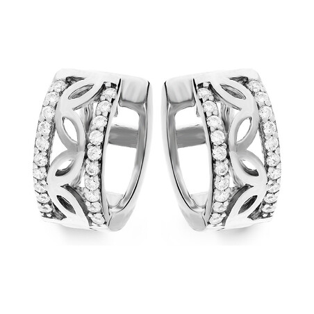 Kolczyki srebrne kółka z cyrkoniami nr OL OKP518