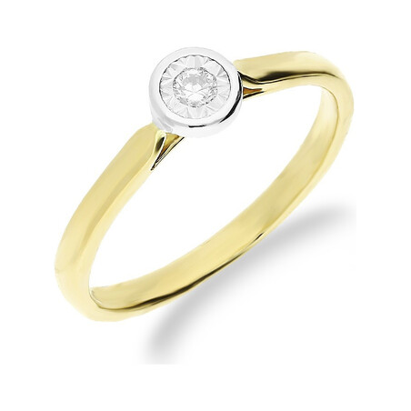 Pierścionek JUBILE Star-0,14ct AW 67562 YW próba 585 Sezam - 1