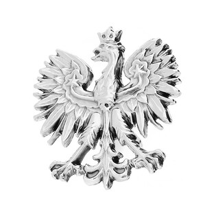 Wpinka srebrna patriotyczna orzeł biały nr MV MV godło Sezam - 1