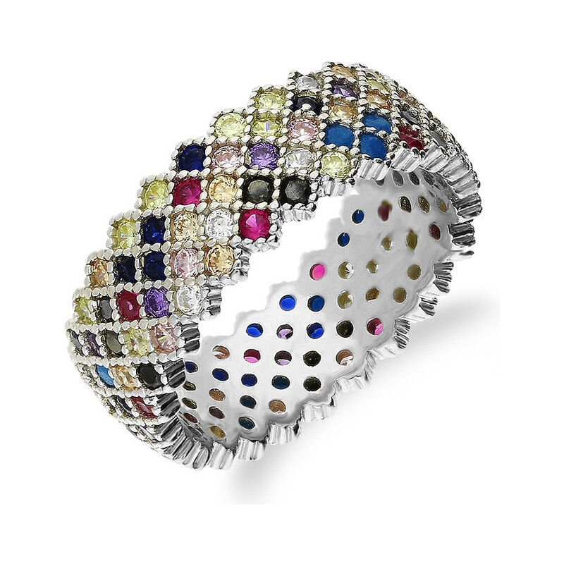 Pierścionek obrączka 5r wypukła A0 FIR1_5 próba 925 Sezam - 1