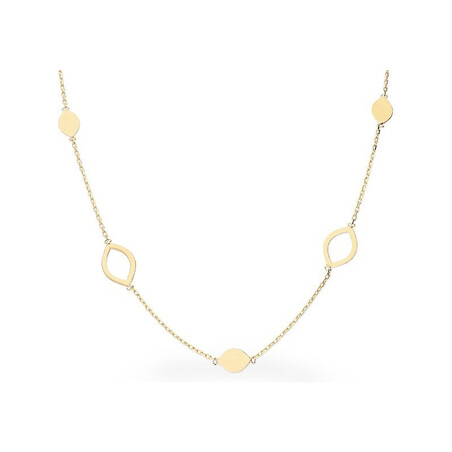 Naszyjnik złoty łezka pełna x2+łezka ramka nr MZ T23-NX-3107 próba 585